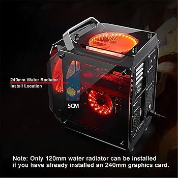 Amazon.co.jp: ミドルタワーPCケース 2つの200mm冷却ファンが